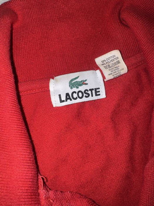 Поло lacoste червона