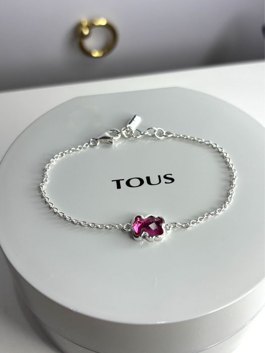 TOUS bransoletka Icon Color LGG rubin srebro 925