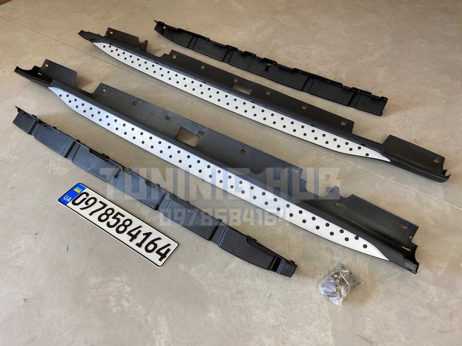 Подножки bmw x1 e84 пороги бмв х1 е 84 нове x1 x3 x5 x6 x7 алюминий