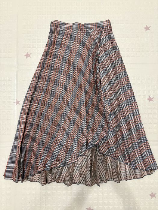 Спідниця плісе міді H&M в клітинку, розмір 34, новий стан