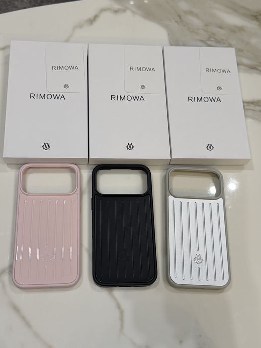 Чехол кейс бампер Rimowa Case 17 Pro Max aluminium, black, green, pink