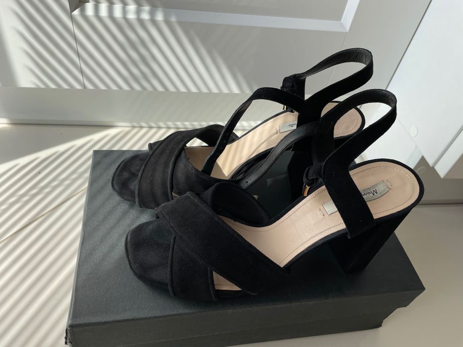 Sandały skórzane Massimo Dutti