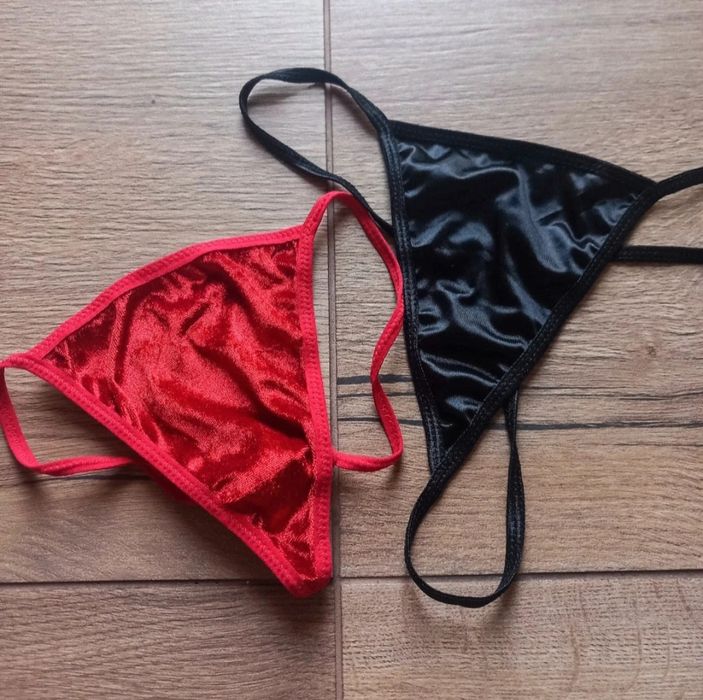 Zestaw majtki stringi nowe uni