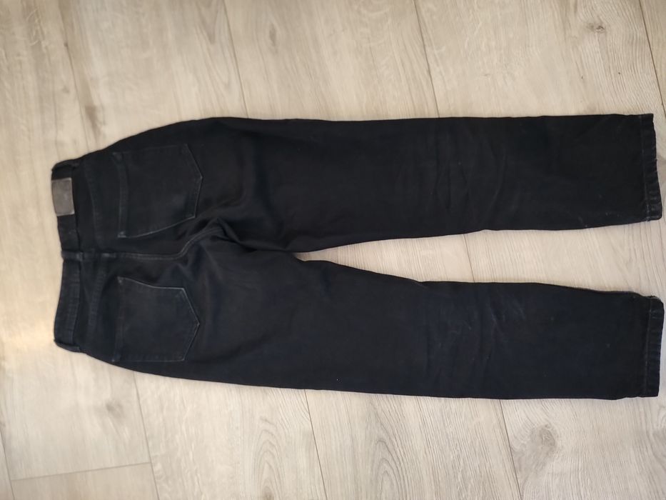 Spodnie Zara jeansy czarne 32, wysoki stan