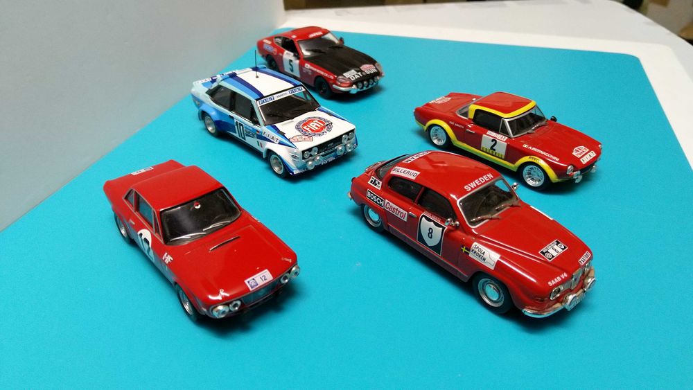 Carros rallye anos 60/70/80 - Altaya/IXO escala 1/43 para coleção