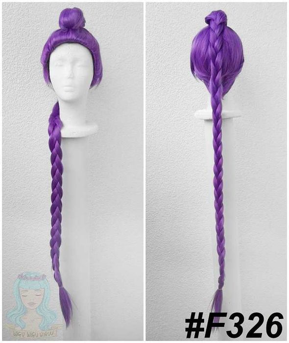 Rumi Kpop Demon Hunters Łowczynie Demonów cosplay wig fioletowa peruka