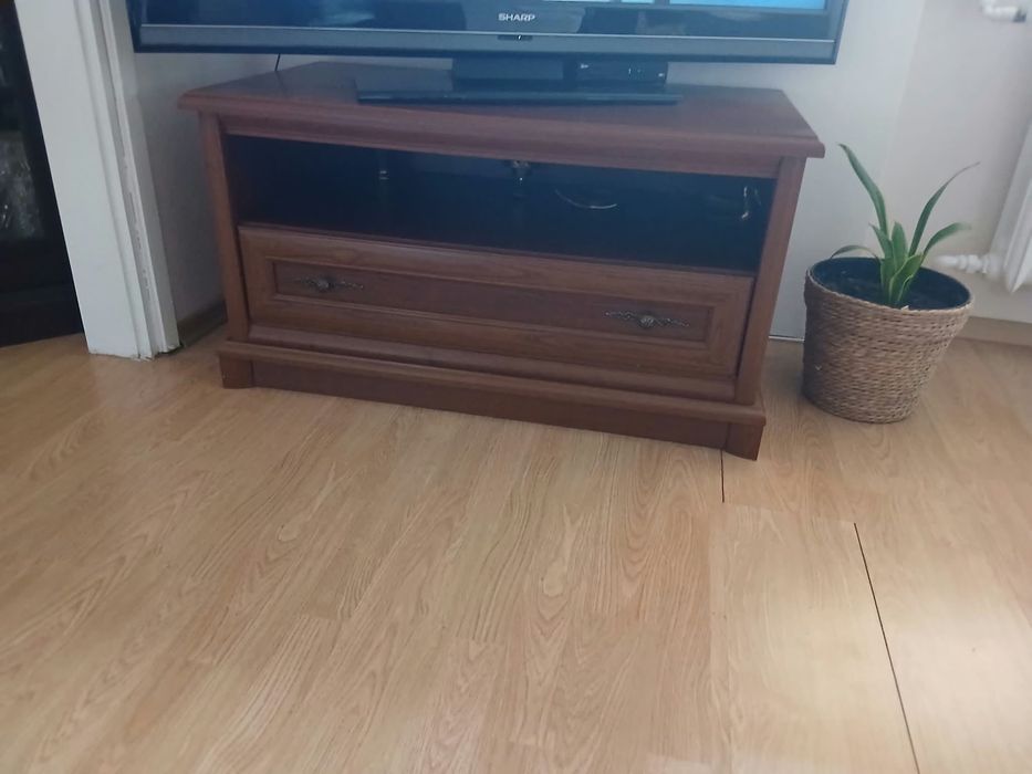 Komplet mebli ciemny brąz