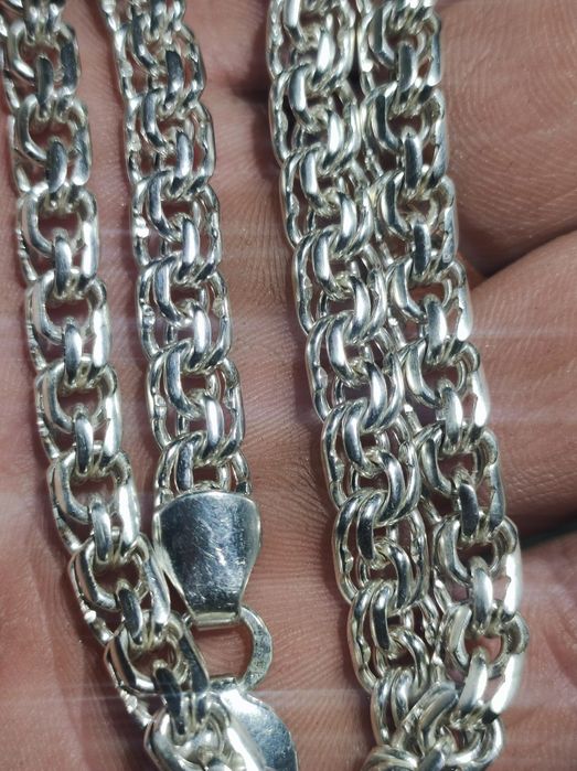 Серебро 925 проба плотный бисмарк