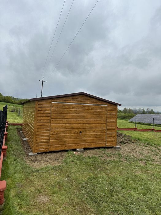 Garaz blaszak 6x5.80 orzech mat