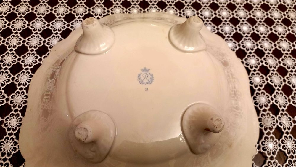 Stara porcelana Rosenthal Reichenbach misa złocona patera na stopach