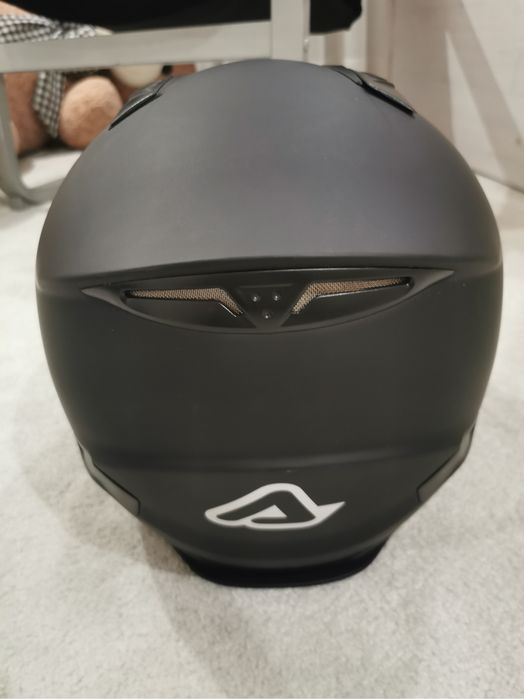 Capacete Integral Acerbis Preto Mate com Intercomunicador - Como Novo