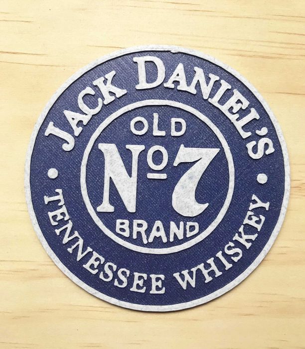 Base para copos Jack Daniel's / Base copos personalizável-Impressão 3D