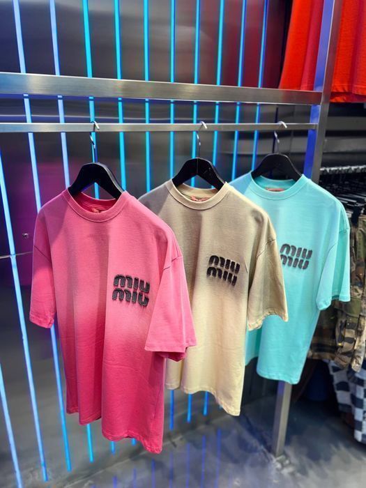 VALENTINO футболка бирюзовая мужская оверсайз унисекс