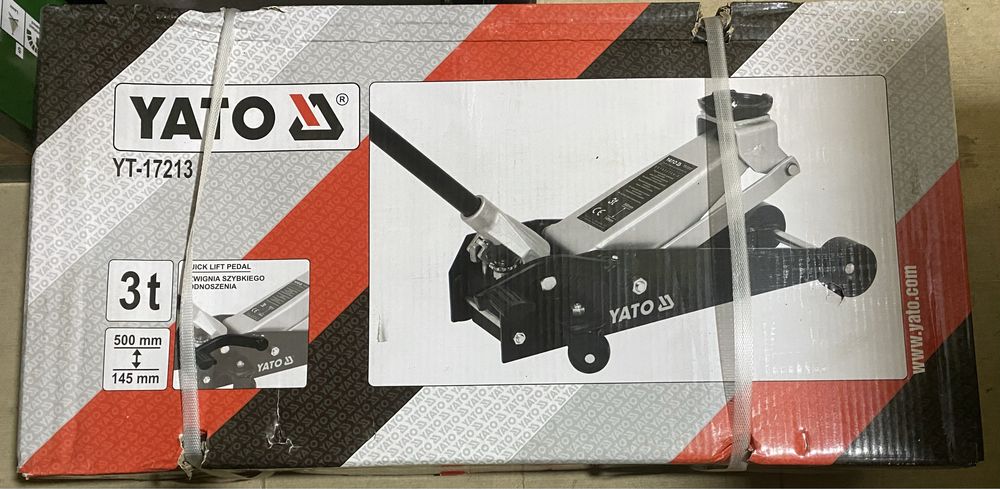 Домкрат гідравлічний підкатний 3 тонни YATO YT-17213 ято нове