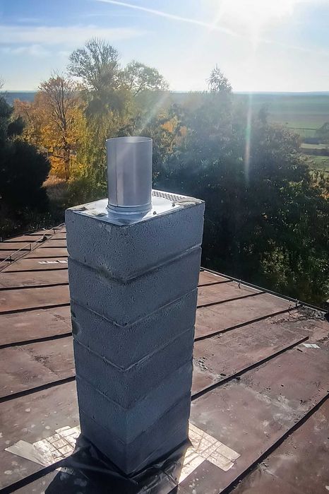 Montaż wkładów kominowych Frezowanie rozwiercanie komina uszczelnianie