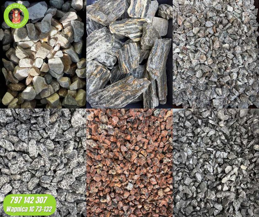 Grys granitowy 11–16 mm kamień ozdobny ogrodowy ścieżki podjazd rabata kruszywo granit transport