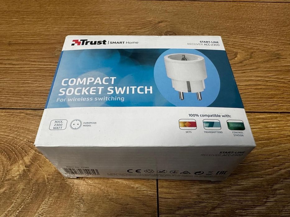 Kompaktowy przełącznik gniazdka Trust – zdalne sterowanie urządzeniami