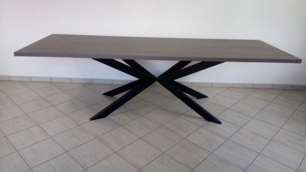 Stół rozkładany,pająk loft, metalowa podstawa