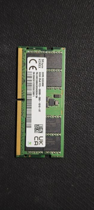 Pamięć RAM SODIMM DDR5 32GB (1x32gb) 5600B Hynix