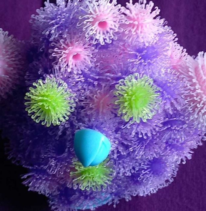 Klocki na rzepy – kulki kolorowe kreatywne