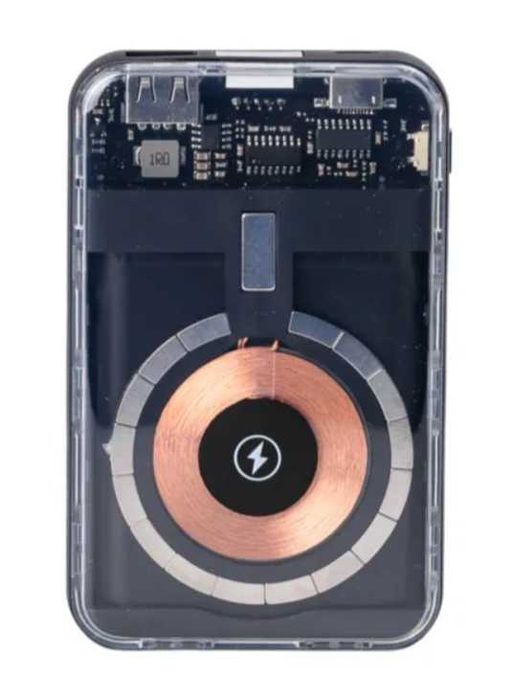 Повербанк 10000 mAh з бездротовою зарядкою 3 шнури в комплекті