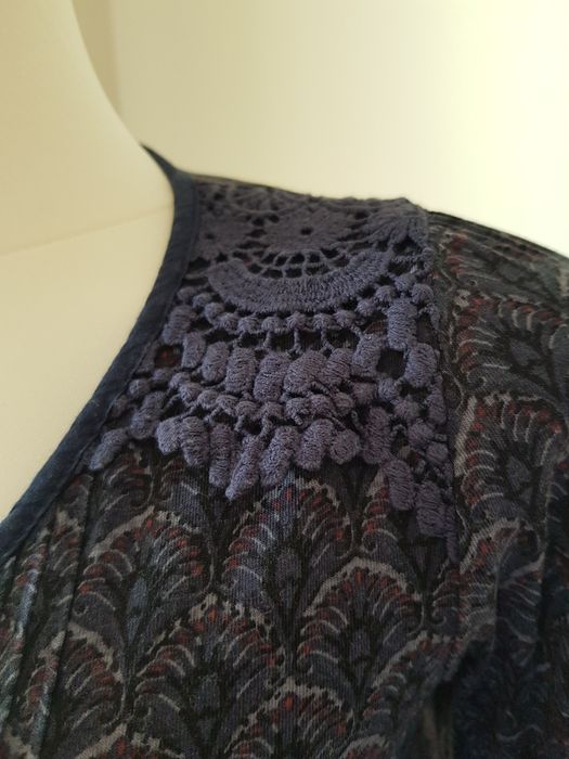 Sukienka granatowa 34/xs elastyczna