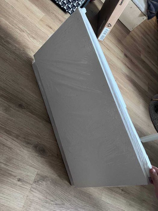 Wisząca szafka, biała, 80x25x40 cm