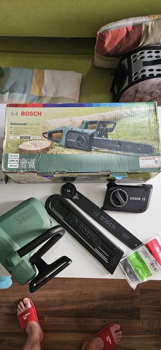 Цепная пила Bosch UniversalChain 40 + 3л масла+2шт цепи
