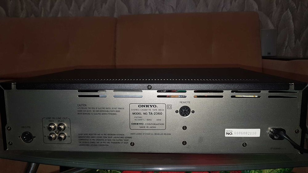 Кассетная дека Onkyo Integra TA-2360 Cassette Tape Deck made in Japan