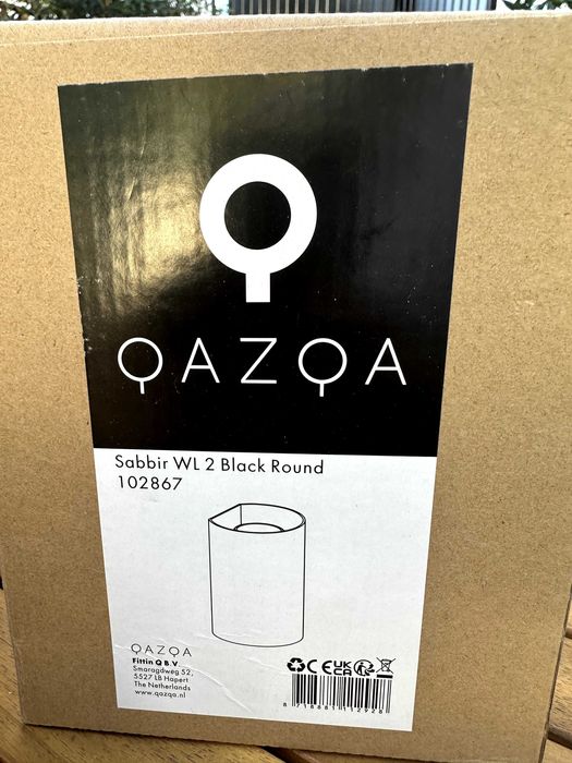 Apliques novos Qazqa Sabbir WL 2 (preto, redondo) / wall lights NEW