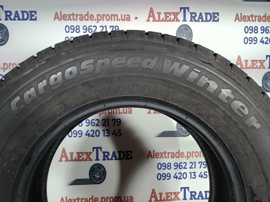1 шт. 215/75 R16C цешка Tigar CargoSpeed Winter одна зимова шина б/у