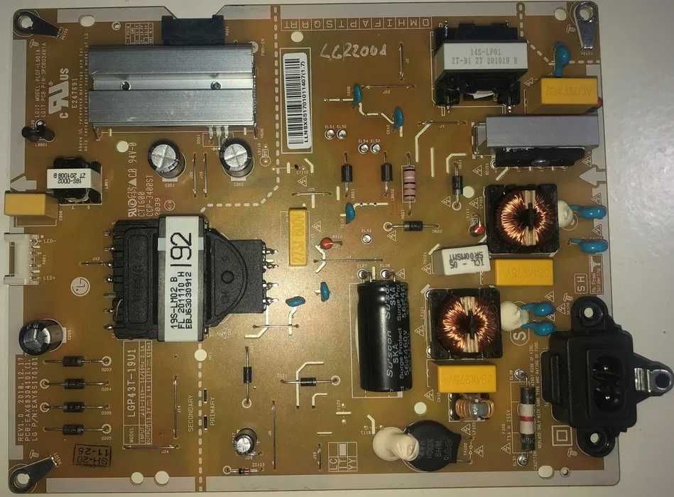 Peças TV LG 43NANO796NE EAX65304.101  EAX69083.603 Testadas