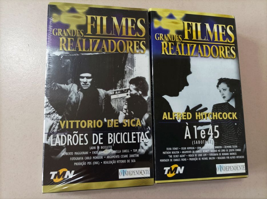 Lote de 7 Filmes em VHS - Coleção Grandes Realizadores