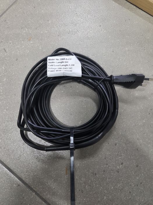 Kabel grzewczy samoregulujący MINCO HEAT z wtyczką EU – NOWY  5m