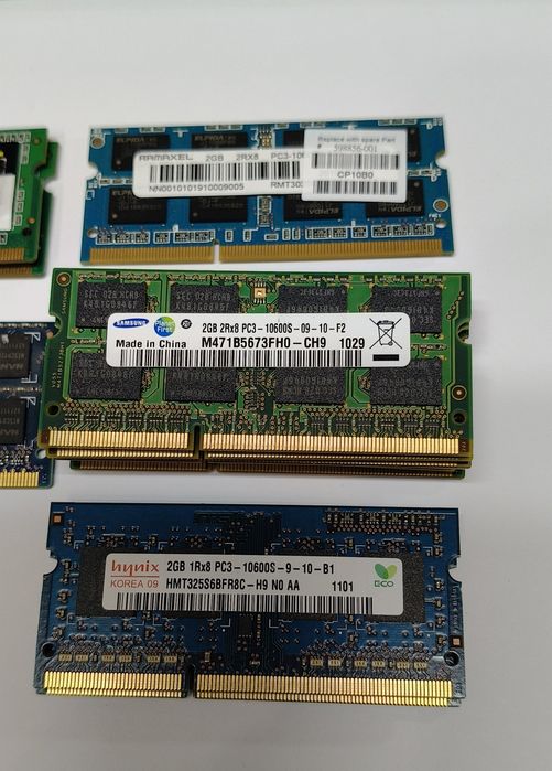 Оперативна пам'ять для ноутбуків та ПК DDR3; DDR2
