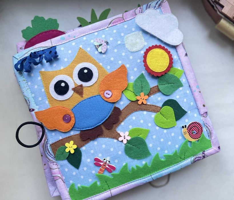 Розвиваюча книга з фетра развивающая книжка из фетра feltbook