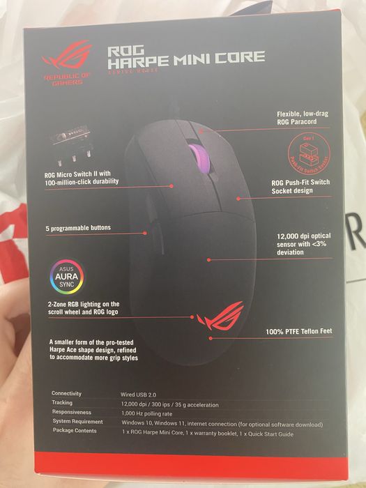 Asus rog harpe mini core gaming mouse