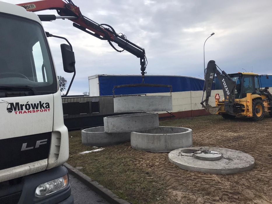Kręgi betonowe, studnie TRANSPORT