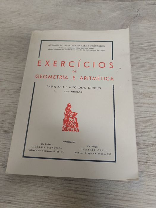 Livro de Exercícios de Geometria e Aritmética.1959