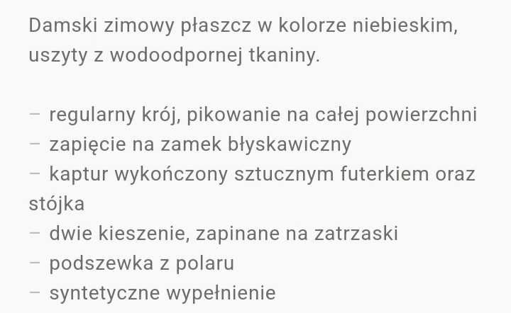 Nowy płaszcz CROPP rozmiar M