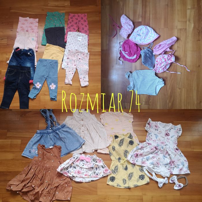 Paka ubranek dla dziewczynki 74
