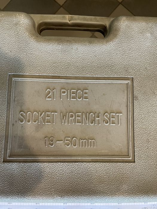 Klucze nasadowe 21 części, 19-50 mm