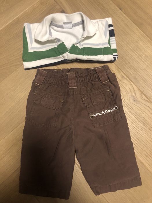 Zestaw komplet elegancki dla chłopca święta lindex koszula polo spodni
