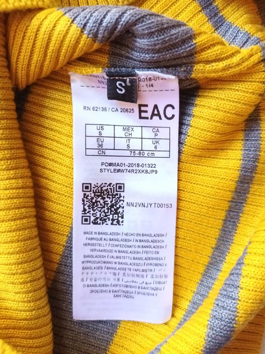 GUESS damski sweter golf z wycięciem