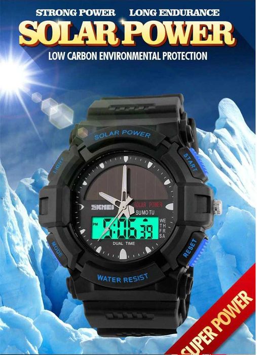 Zegarek SKMEI nowoczesny stoper solar LED
