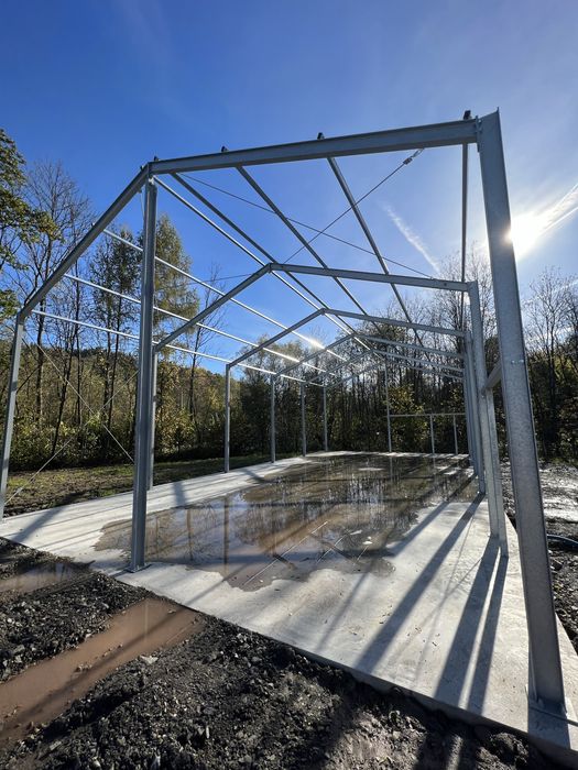 Konstrukcja Stalowa 8x16x4 Wiata Magazyn Hala Garaż