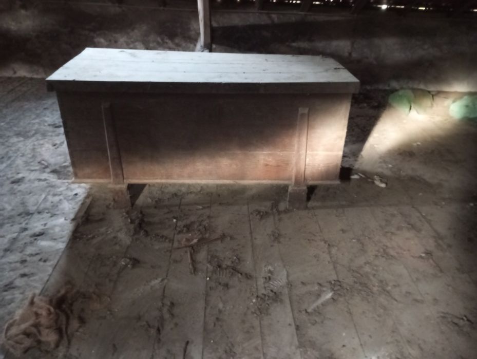 Arca em madeira para decoração