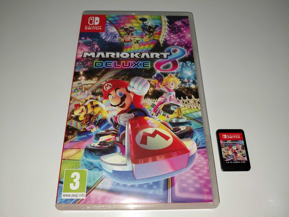 nintendo switch MARIO KART 8 DELUXE kultowe wyścigi kardridż