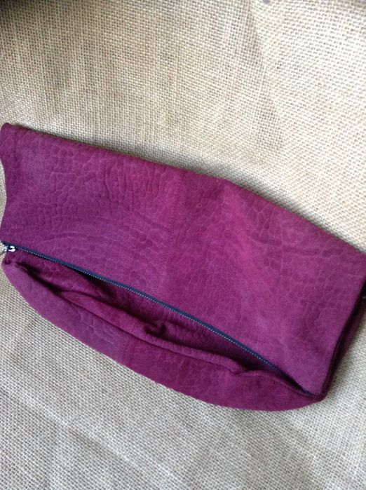 Замшевая папка для документов. topshop real suede