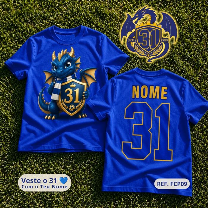 Camisola FC Porto Campeão 2025/2026 Personalizada (Nome) – 31º Campeonato